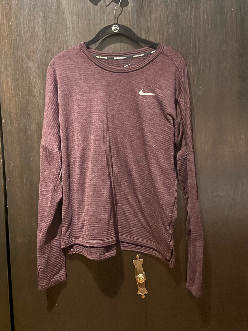 Nike Running Dri‑FIT long sleeve top - Plum Size Medium